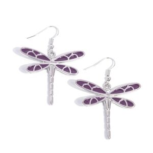 paparazzi Purple Dragonfly Dangle Earrings